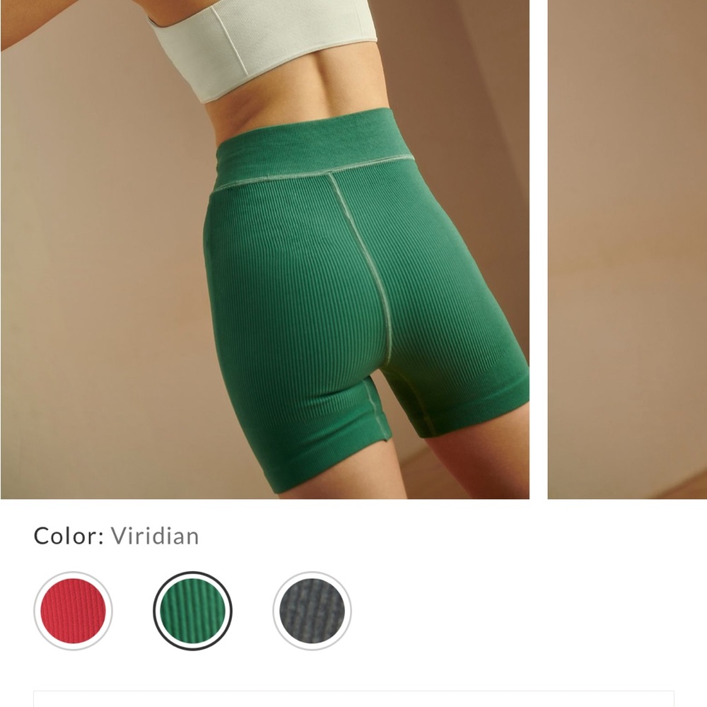 FP Movement by Free People army green Bike Shorts - Picture 5 of 6